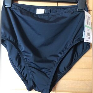 MAXINE NWT BIKINI BATHING SUIT BOTTOM IN BLACK SIZE 8